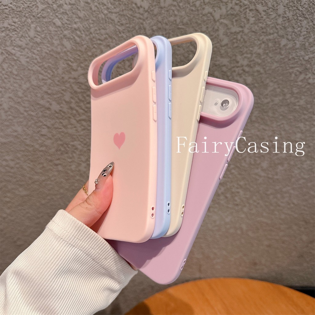 Ốp Lưng TPU Mềm Cho IPhone 17 Air 16 15 14 Plus 13 12 11 Pro Max 16e Matte Dây Đeo Chống Sốc Kẹo