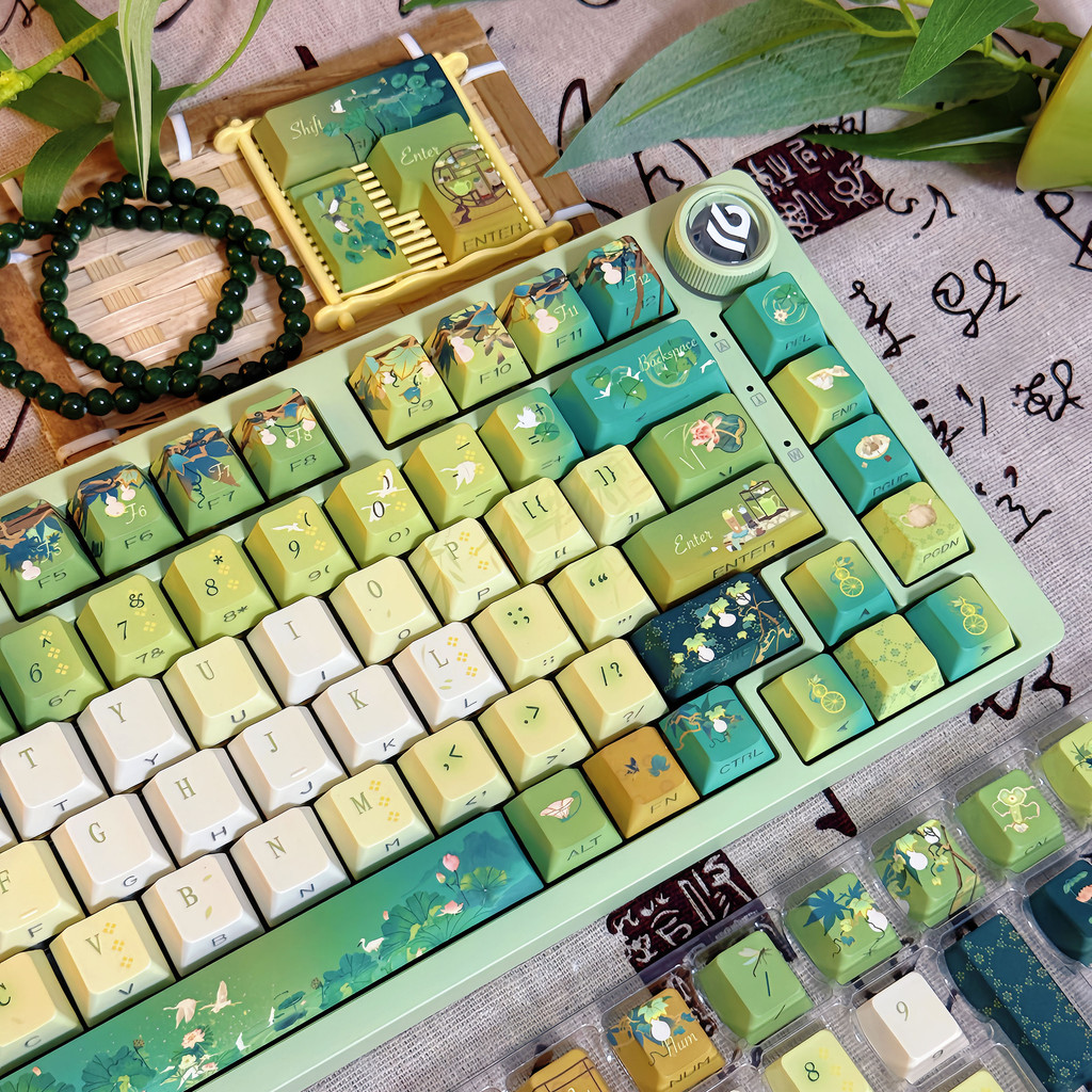 120 Phím Năm Mặt Nhuộm Thăng Hoa PBT Keycaps Hương Thơm Trà MOA & Cherry Profile Cho Bàn Phím Cơ | BigBuy360 - bigbuy360.vn