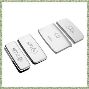 Bảng điều khiển trung tâm Bảng điều khiển bánh răng Nút phanh tay Bao viền Nhãn dán nhôm cho phụ kiện 11Th Gen 2022, Bạc
