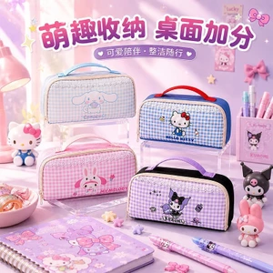 Sanrio Dung Tích Lớn Văn Phòng Phẩm Hộp Kuromi Sinh Viên Hộp Đựng Văn Phòng Phẩm Túi Bảo Quản Pacha Chó Hộp Đựng