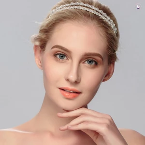 Băng đô Tiara cô dâu đính đá - Hai lớp để trang phục tiệc sinh nhật