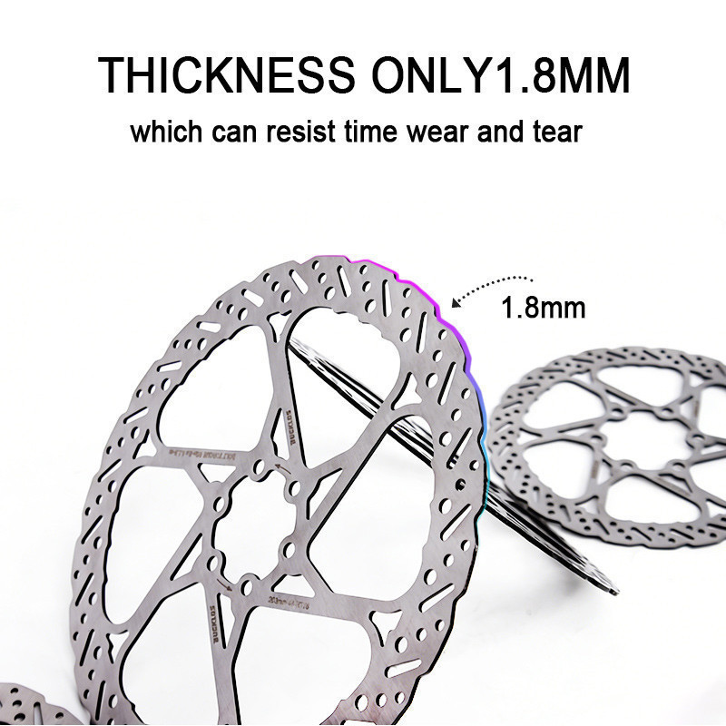 BUCKLOS Cánh quạt xe đạp bằng thép không gỉ có ốc vít miễn phí Cánh quạt cho MTB 140 / 160 / 180 / 203mm MTB Rotor Đĩa xe đạp đường trường Cánh quạt