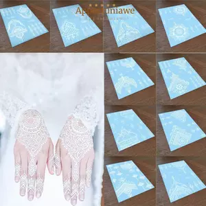 IAPPORTUNIA Hình Xăm Tạm Thời Đen Tiệc Cưới Cơ Thể Nghệ Thuật Dùng Một Lần Ren Mùa Hè Hình Xăm Miếng Dán