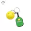 Móc khóa kim loại HFTOY Pileball Raet với bóng Golf rỗng đầy màu sắc Vòng chìa khóa Mini cho đồ lưu niệm thể thao Bapa ~
