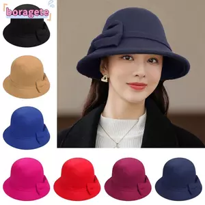 BORAGETE Thu Đông Mũ Ấm Áp Bé Gái Người Cá Mũ Len Thanh Lịch Mũ Xô