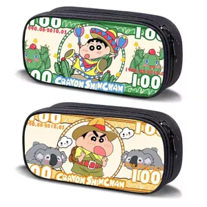 Crayon Shin-Chan Hộp văn phòng phẩm đô la Mỹ Anime In hoạt hình Học sinh tiểu học Học sinh trung học cơ sở Hộp đựng bút chì Creative Niche 260616