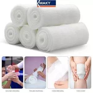 MAKY 4,5m Chiều Dài Gạc Cuộn Băng Vô Trùng Co Giãn Băng Y Tế Sơ Cứu Chăm Sóc Vết Thương VN