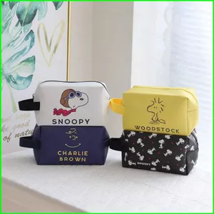 YB2 Snoopy Hoạt Hình Túi Xách Dễ Thương Túi Vệ Sinh Chống Thấm Nước Cho Bé Gái Mỹ Phẩm Túi Bảo Quản Hộp Đựng Bút Chì Dung Tích Lớn