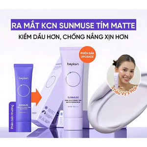 Kem chống nắng Beplain Sunmuse Tone Up SPF50+ PA++++ 50ml nâng tone tự nhiên da lì mịn không bết dính