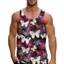 Bướm 3D Tank Top Nam, Áo thể thao mùa hè chuyển màu đầy màu sắc, Áo thun đường phố mềm mại thoáng khí
