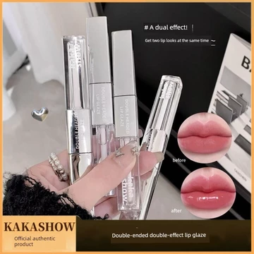 son bóng lì lâu trôi son bóng Kakashow Hai Đầu Đôi Hiệu Quả Môi Glaze Nhung Matte Nước Bóng Gương Thủy Tinh Toot Son Môi Làm Trắng Môi Bùn Fema
