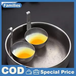 1 Máy Làm Trứng Poached Chảo Săn Trứng Nonsti Trứng Lớn Poachin Giá Đỡ Đun sôi Máy Hấp Trứng Ra Nồi Trứng Đồ Dùng Nhà Bếp