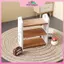 MYPANDA 1: 12 Nhà Búp Bê Thu Nhỏ Kệ Sách Ba Tầng Lưu Trữ Ra Đế Trưng Bày Đồ Nội Thất Mô Hình Trang Trí Đồ Chơi Nhà Búp Bê Phụ Kiện.