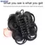Bluelover Tổng Hợp Tóc Bun Sống Động Như Thật Lộn Xộn Tóc Giả Hoa Bud Gước Kẹp Co Giãn Nữ Giả Tóc Miếng Nhiệt Độ Cao Lụa Mới
