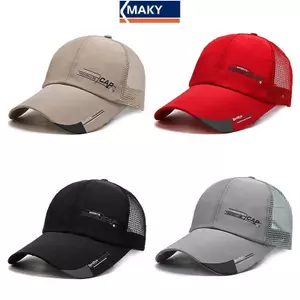 MAKY Đơn Giản Truer Mũ Chắc Chắn Mũ Bóng Chày Nam Lưới Thoáng Khí Mũ Nhãn Sti Snapba Sunhat Mùa Hè Golf Mũ Bóng Chày VN