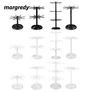 Giá trưng bày MARGREDY, Giá treo móc khóa nhiều lớp thiết kế xoay, Mặt dây hiển thị 2 thiết kế lốp Chất liệu Acrylic Các tầng có thể điều chỉnh Giá xoay Giá để bàn Sử dụng