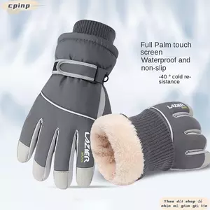 Găng tay màn hình cảm ứng CPINCP, Găng tay mùa đông cảm ứng nhạy cảm chống gió chống thấm nước, Găng tay đi xe đạp M-XL ấm áp chống trượt mùa đông ấm áp cho mùa đông ngoài trời