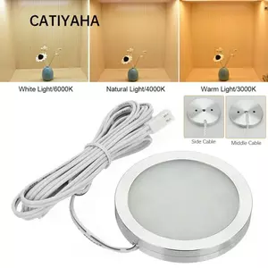 Đèn trần âm trần CATIYAHA, Đèn Led tròn 3W bằng nhôm DC12V, Đa kịch bản 3000K / 4000K / 6000K Mỏng 8mm 2510 Tủ trưng bày đèn thiết bị đầu cuối