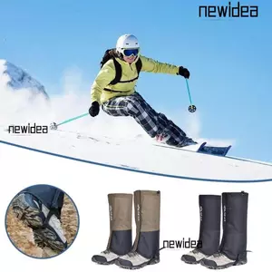 NEWIDEA 1 Cặp Chân Gaiter, Ấm Chân Dày Có Thể Điều Chỉnh, Chống Mài Mòn Chất Lượng Cao Chống Gió Chống Thấm Nước Chân Đi Bộ Đường Dài Ngoài Trời Leo Núi
