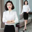 Áo Sơ Mi Nữ Màu Đỏ Chắc Chắn Nữ Thời Trang Lưng Tay Dài Công Sở Áo Sơ Mi Rời