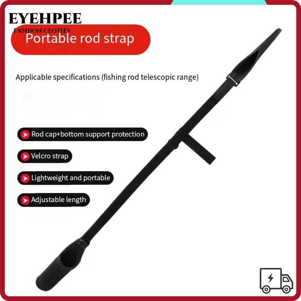 EYEHPE Dây đeo giữ cần câu, Dây đeo bảo vệ đai câu cá chép thoáng khí chống mài mòn, đeo 2025 Đàn hồi chống bắn tung tóe Giá đỡ cực Dây buộc Phụ kiện dụng cụ câu cá
