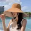 Bluelover Vành Rộng Mũ Chống Nắng Nữ Chống Tia UV Đi Bộ Đường Dài Người Cá Mũ Gấp Mùa Hè Chắc Chắn Mũ Đi Biển Hai Mặt Mũ Chống Nắng Mới