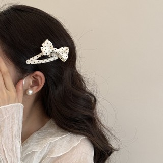 Kẹp tóc chấm bi kiểu Pháp dành cho nữ