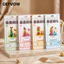 GETVOW Puffy Dán, Thiết kế cứu trợ Thiết kế cây dễ thương Nhãn dán dập nổi, Văn phòng phẩm Fun Series Crystal Puffy Họa tiết xếp chồng Nhãn dán Quà tặng học sinh