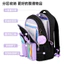Schoolbag Học sinh tiểu học Trung học cơ sở Nữ sinh Ridge Bảo vệ Ba lô công suất lớn Chống thấm nước Nhẹ Nhiều ngăn