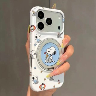 Ốp điện thoại giá đỡ từ tính xoay 360 dễ thương cho iPhone17 Pro Max 16 15 Pro Max Bảo vệ Camera chống sốc Vỏ cứng chống rơi