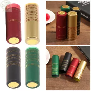 AMBU 10 Chiếc Vỏ Chai Rượu Vang PVC, Nắp Chai Đồ Dùng Thanh Gia Đình Làm Nóng Mũ Co Giãn, Phim Co Nhiệt Kín Khí PVC Niêm Phong Viên Rượu Vang Đỏ