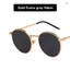 Kính Mát Nữ Hình Bầu Dục Vành Kim Loại Retro Thời Trang UV400 Kính Mát Dành Cho Nam