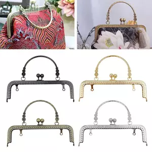 YUUKII Ví Khóa Khung, Vintage Ví Kim Loại Khung Kiss Clasp, Túi 20CM Kiss Khóa Khóa DIY Craft