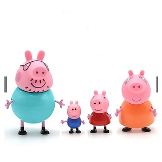 Set 4 Mô Hình Nhân Vật Phim Hoạt Hình Heo Peppa