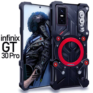 Ốp Lưng Kim Loại Rỗng Sang Trọng Cho Infinix GT 50 30 Pro Infinix GT20 Pro Nhôm Cản Tích Hợp 360° Giá đỡ có bảo vệ