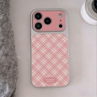 Thời Trang Màu Hồng Sọc Điện Thoại Trường Hợp Cho iPhone 17 16 15 14 13 12 11 Pro Max X Xr Xs Max