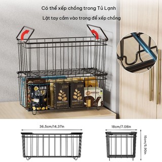 Hộc đựng đồ đa năng tủ lạnh ngăn đông hộc đựng đồ nhiều tầng