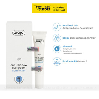 Kem Giảm Thâm Quầng Mắt Ziaja 15ml Chiết Xuất Thiên Nhiên, An Toàn Với Mắt EUPC STORE