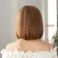 DARON Bob Tóc Giả Thẳng Có Nổ, Tóc Nối Dài Nhiệt Độ Cao Ngắn Đen Nâu Tóc Giả, Fasion Tổng Hợp Thoáng Khí Giả Nữ Bob Tóc Giả Giả Giả Giả Giả Giả Giả Giả