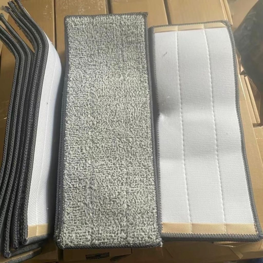 Combo 10 Miếng Bông Lau Nhà thay thế có 2 đầu gài 32x12cm Lau Sàn Cây Lau Nhà