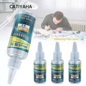 CATIYAHA Clean Free Hàn Thông lượng, Sửa chữa nhanh Pin Điện cực Hàn Thông lượng thép không gỉ, Đa năng 30ml 80ml Thông hàn mạnh Hỗ trợ hàn kim loại