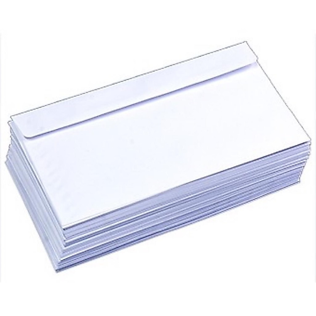 "Bộ 30 bao thư trắng kích thước 12x18cm cho văn phòng, gửi thư, và quà tặng."
