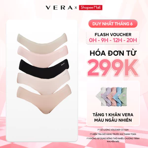 Combo 5 Quần lót nữ Misaki su lạnh mềm lưng vừa không viền cao cấp thoải mái thoáng khí - M1018