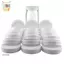 10 Bình uống nước đóng hộp màu trắng Nắp 70mm / 86mm Đường kính bên trong Vỏ nhựa Nắp gân không lót Mũ bảo quản Thay thế ELWW