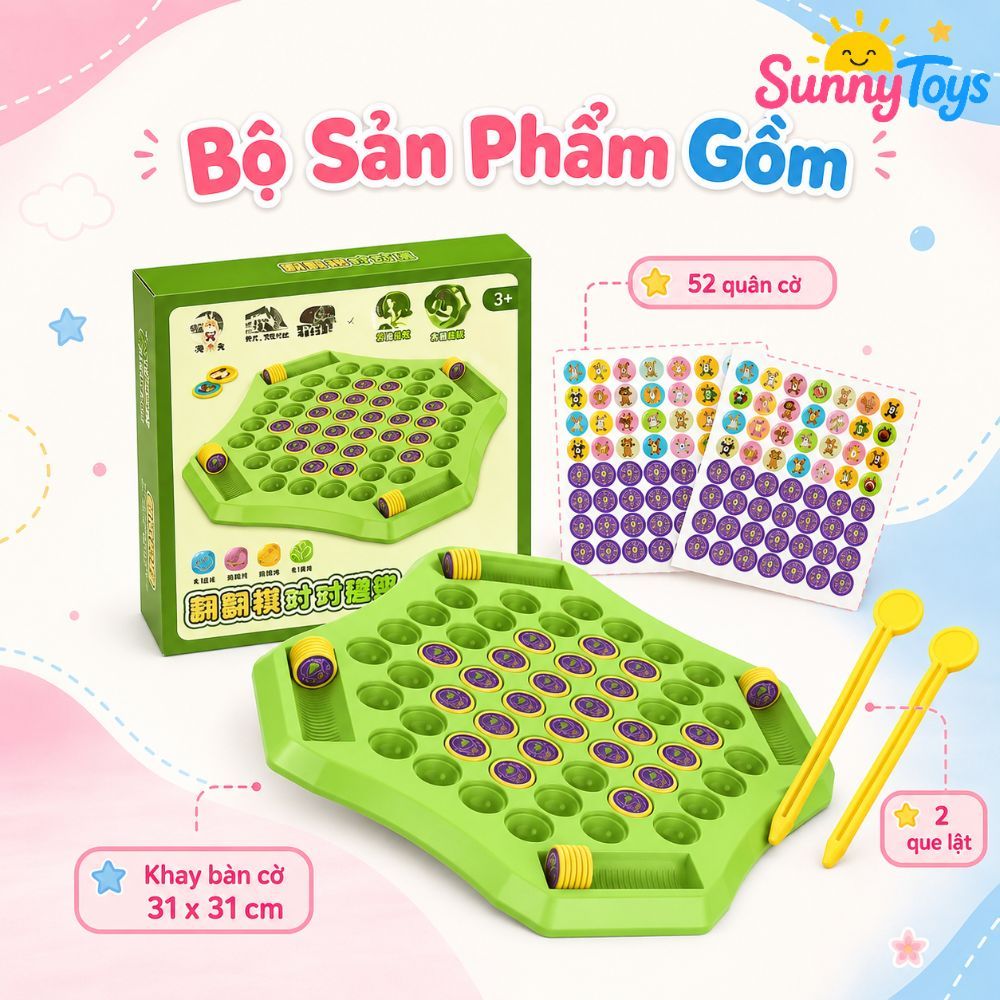 Đồ Chơi Lật Màu SunnyToys - Đồ Chơi Gia Đình Rèn Khả Năng Quan Sát Cho Bé