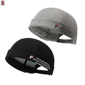 Unisex Retro Hip-Hop Mũ In Chữ Cotton Thoáng Khí Pha Trộn Mũ Cho Mùa Xuân Hè