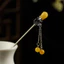 WHX-Antique Kẹp Tóc Giả Hetian Ngọc Hoa Bud Kẹp Tóc Cánh Hoa Kim Loại Hợp Kim Kẹp Tóc Nữ Sườn Xám Hanfu Phụ Kiện Cuộn Phụ Kiện Tóc