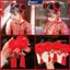 MAKY 2 Cái / bộ Trẻ Em Dễ Thương Tết Nguyên Đán Co Giãn Tóc Bé Gái Đáng Yêu Dây Cao Su Mềm Trẻ Em Phụ Kiện Tóc VN