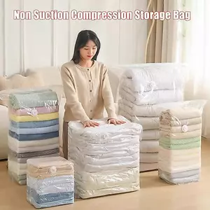 ECK Túi Hút Chân Không Lớn Không Cần Bơm Nhựa Túi Bảo Quản Để Bảo Quản Quần Áo Chăn Nén Túi Rỗng Phụ Kiện Du Lịch HOT