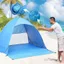 Lều đi biển NEWIDEA, Lều che nắng bật lên UPF 50 + mở nhanh, Hình vòm ổn định Hoàn toàn không có thiết lập Gia đình Cabana ngoài trời chống nước